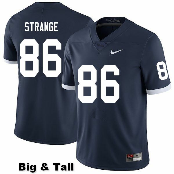 NCAA Nike Men's Penn State Nittany Lions Brenton Strange #86 College Football Authentic Throwback Big & Tall Navy Stitched Jersey VVF7098FU